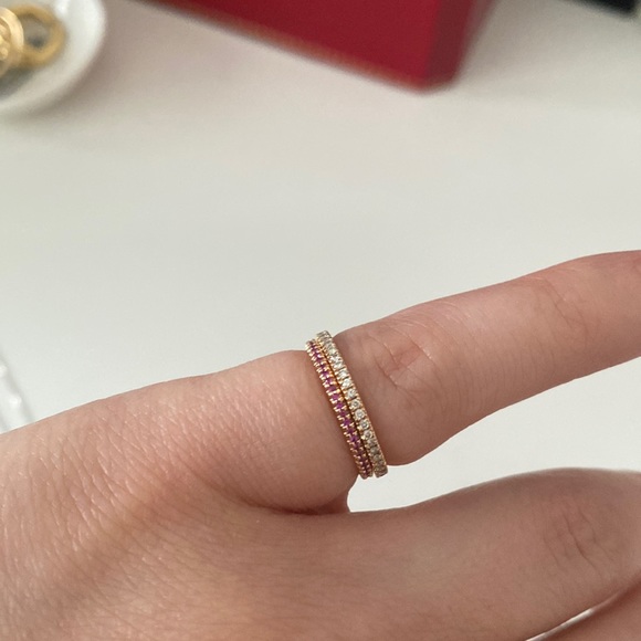 Dana Rebecca Jewelry - Dana Rebecca Pink Sapphire Eternity Ring